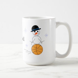 Mug Joueur de basket-ball Snowman