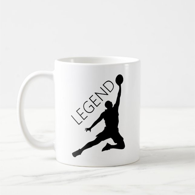 Mug Joueur de basketball Silhouette (Gauche)