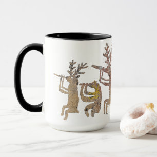 Mug Joueur de cannelure d'élans d'ours de cerfs