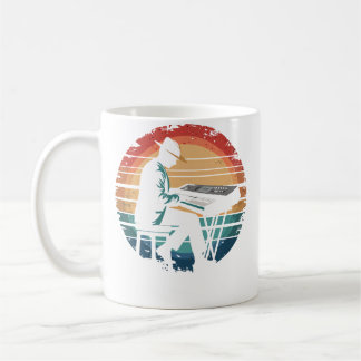 Mug Joueur de clavier rétro vintage Amoureux de la mus