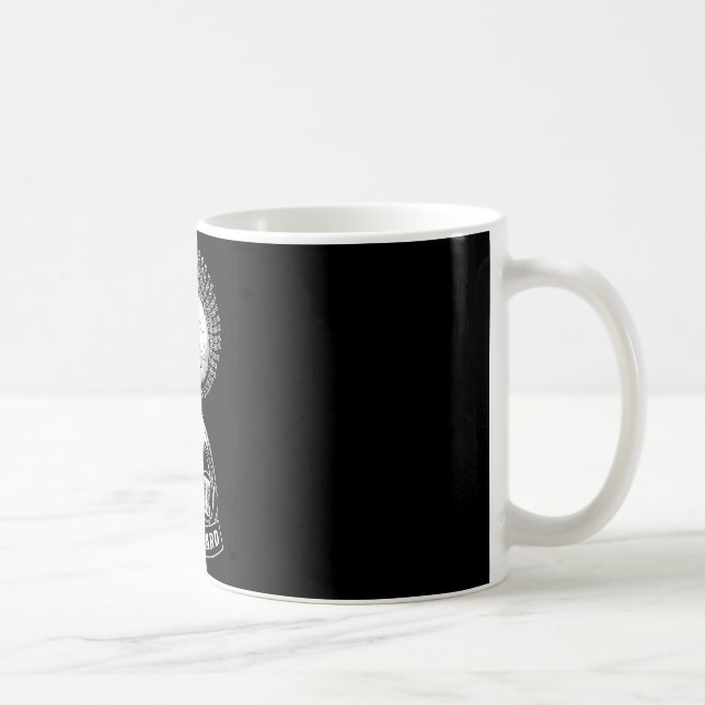 Mug Joueur de Disc Golf Punk Rock Crâne Mohawk Lance D (Droite)