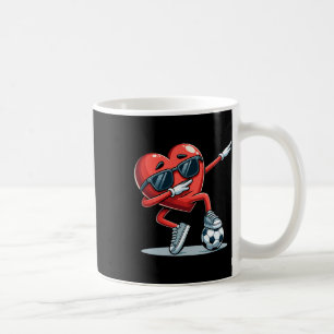 Mug Joueur de football à coeur cool Graphiques de spor