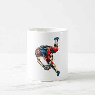 Mug Joueur de football américain dynamique tactile