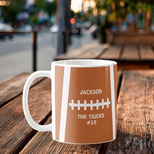 Mug Joueur de football Ball Cool Équipe personnalisée