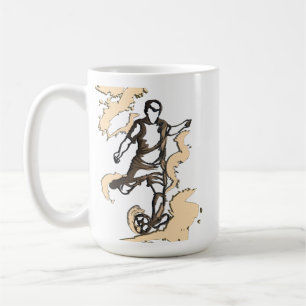 Mug Joueur de football dynamique