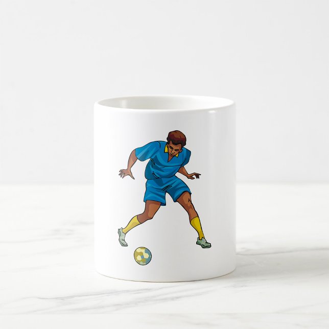 Mug Joueur De Football En Bleu (Créateur téléchargé)