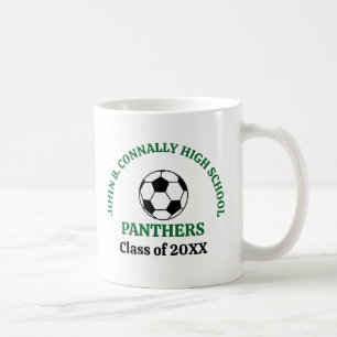 Mug Joueur de football personnalisé vert