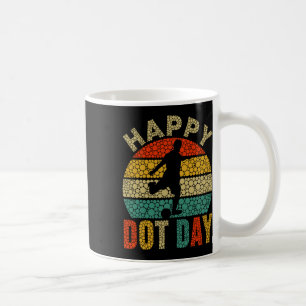 Mug Joueur de football rétro élève en art à pois heure