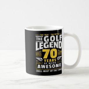 Mug Joueur de golf 70e anniversaire Golfeur 70 ans