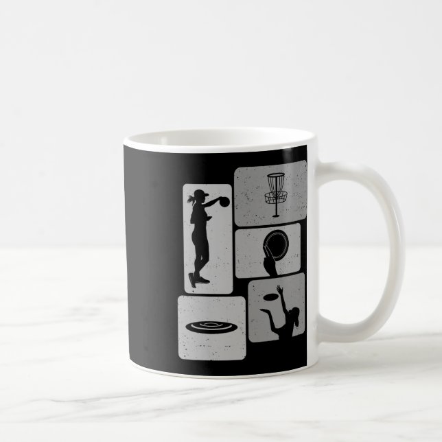 Mug Joueur de golf à disque drôle Cool disque volant S (Droite)