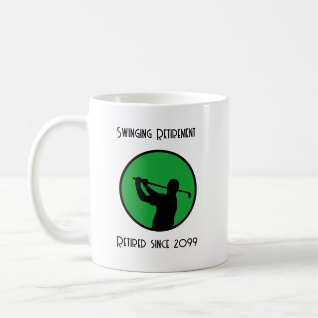 Mug Joueur de golf à la retraite (Gauche)