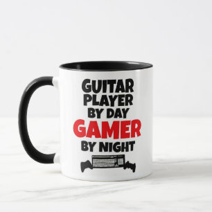 Mug Joueur de guitare aime jouer aux jeux vidéo