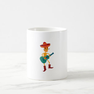 Mug Joueur de guitare squelette festif