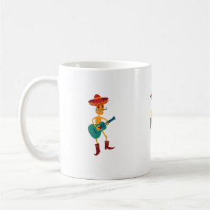 Mug Joueur de guitare squelette festif