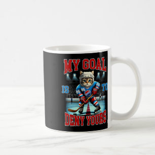 Mug Joueur de hockey Chaton amateur de hockey Mon but
