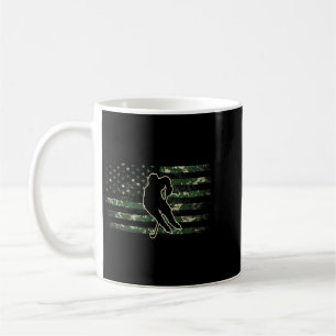 Mug Joueur de hockey Drapeau américain Usa Camo Patrio