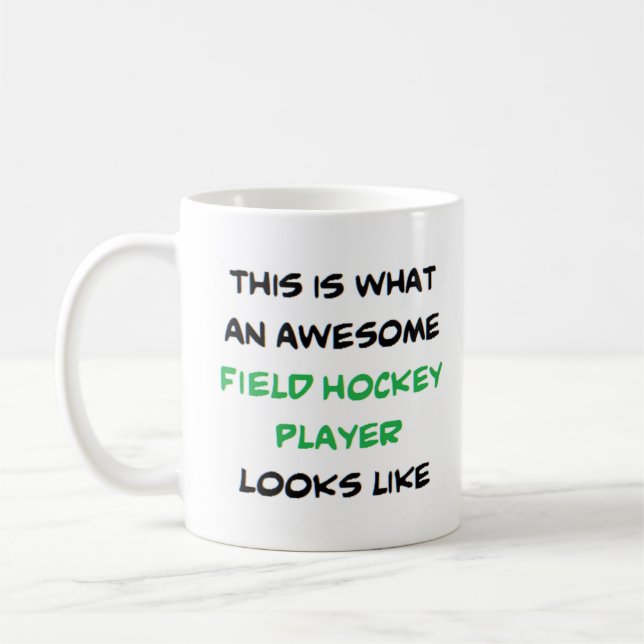 Mug joueur de hockey sur gazon, génial (Gauche)