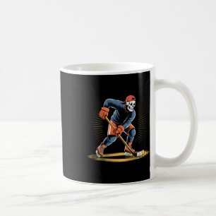 Mug Joueur de hockey sur glace squelette drôle design