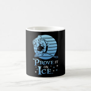 Mug Joueur de hockey sur glace Stick Sports Team Puck 