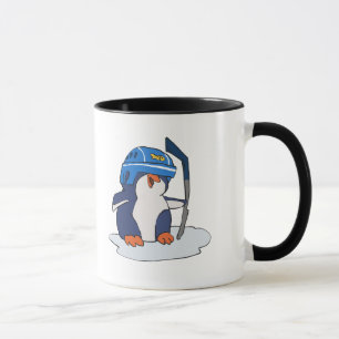 Mug Joueur de hockey sur pingouin choisir la couleur