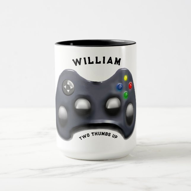 Mug Joueur de jeu vidéo personnalisé (Centre)