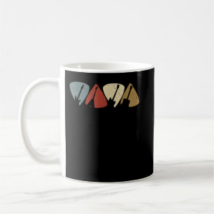 Mug Joueur de médiator de guitare rétro vintage Guitar
