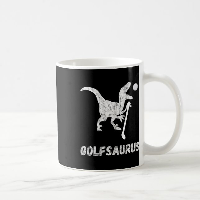 Mug Joueur de mini-golf drôle golfeur dinosaure T-rex  (Droite)