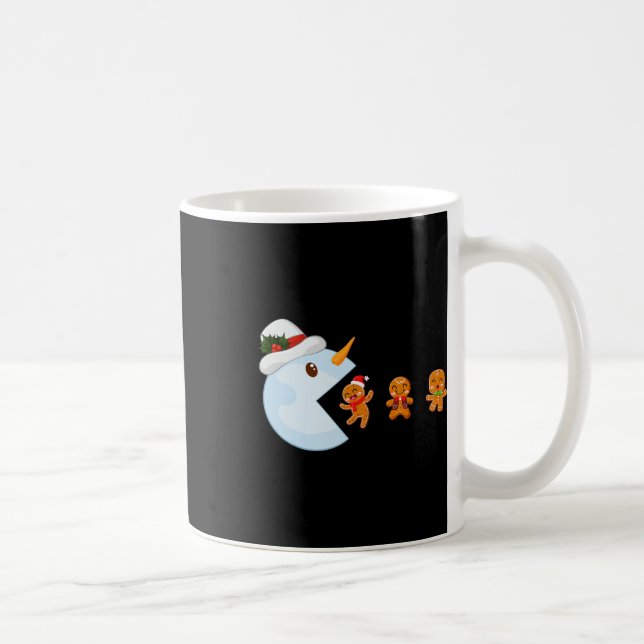 Mug Joueur de Noël Drôle jeu vidéo Snowman Mange Ginge (Droite)