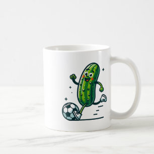 Mug Joueur de pickle drôle qui botte un concombre de f