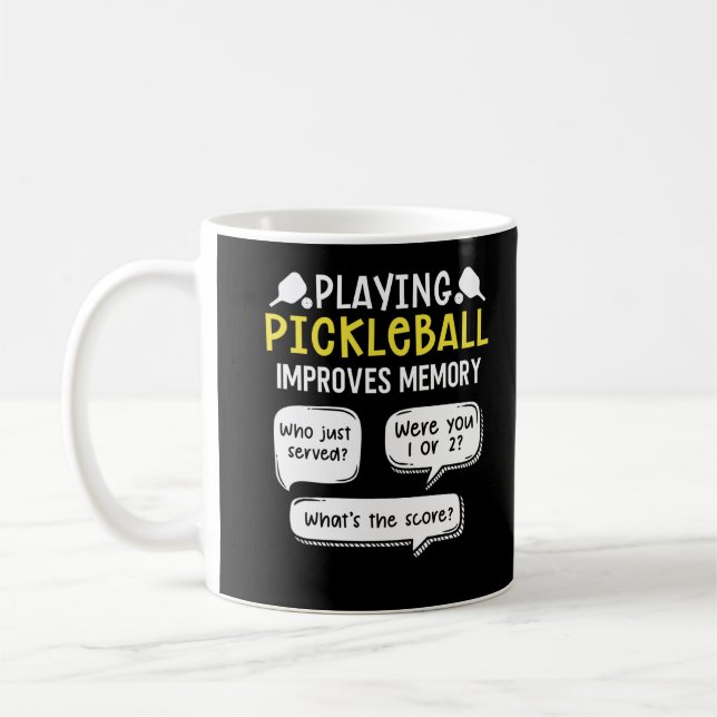 Mug Joueur de Pickleball de sport amusant (Gauche)