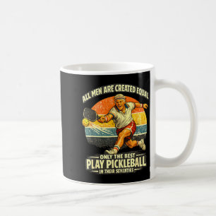 Mug Joueur de pickleball drôle de 70 ans pour un anniv