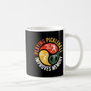 Mug Joueur de pickleball jouant humour mémoire rétro p