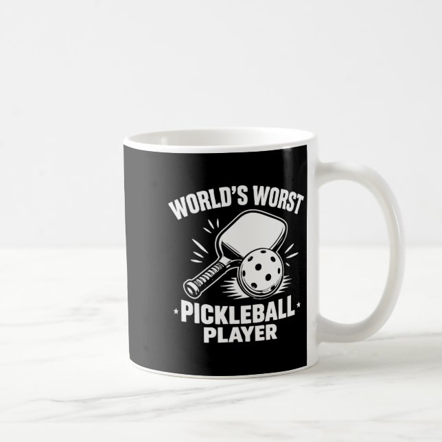 Mug Joueur de pickleball le pire au monde -  (Droite)