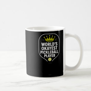 Mug Joueur de pickleball moyennement doué drôle de pic