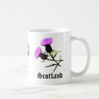 Joueur de pipeau de l'Ecosse, chardon de fleur