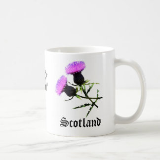 Mug Joueur de pipeau de l'Ecosse, chardon de fleur
