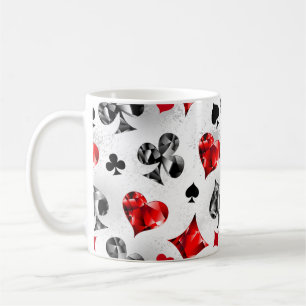 Mug Joueur de poker Joueur de cartes de jouer costumes