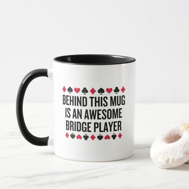 Mug Joueur de pont - Game de carte fantastique cad (Avec donut)