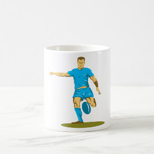 Mug Joueur de rugby Kicking Ball Sports sportifs