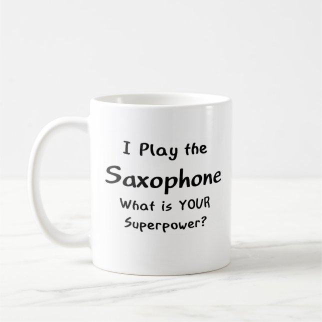 Mug joueur de saxophone (Gauche)