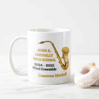 Joueur de saxophone en or Bande personnalisée