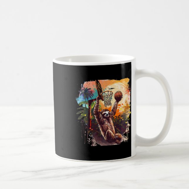 Mug Joueur de Sketll Nature Sloth Slam Dunk Splash Ske (Droite)