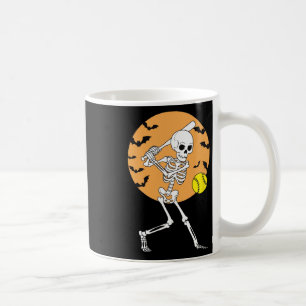 Mug Joueur de Softll de squelette Halloween Softll pou