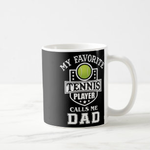 Mug Joueur de tennis préféré m'appelle papa Correspond