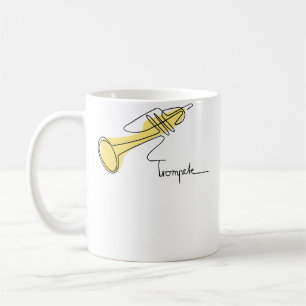 Mug Joueur de trompette d'orchestre à une ligne