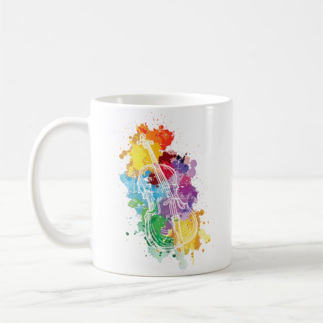 Mug Joueur de violoncelle Musicien Orchestre Violoncel (Gauche)