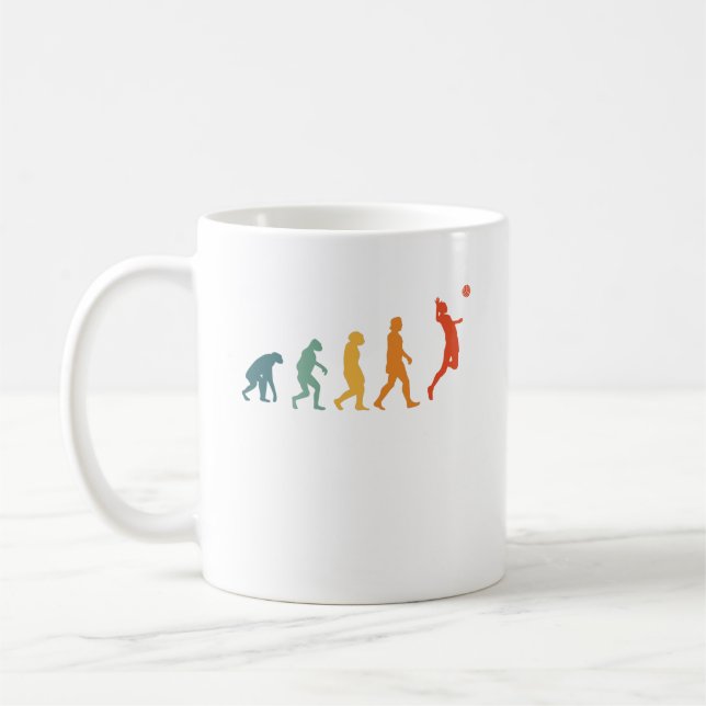 Mug Joueur de volley-ball Evolution (Gauche)