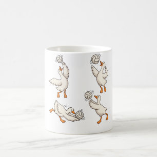 Mug Joueur de Volleyball Personnalisé Drôle d'Oie Tend