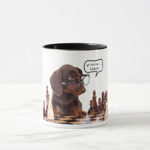 Mug Joueur d'échecs Dachshund