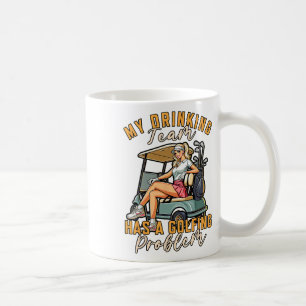 Mug Joueur Golf Mon Équipe De Boissons A Un Golf